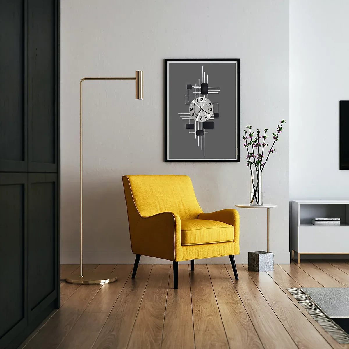Large Modern Luxury Wall Clock For Living Room Decor-Furniture Kingdom